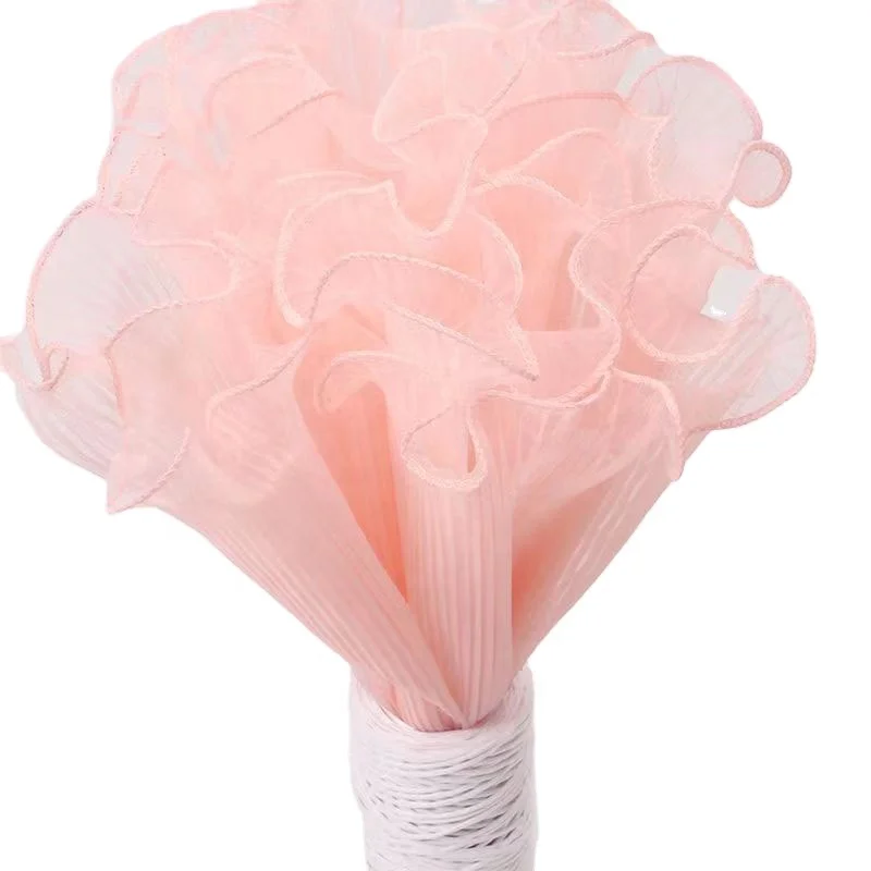 Pearl pleated wave yarn Korean flower wrapping paper material yarn spray yarn package flower mesh flower bouquet decoration