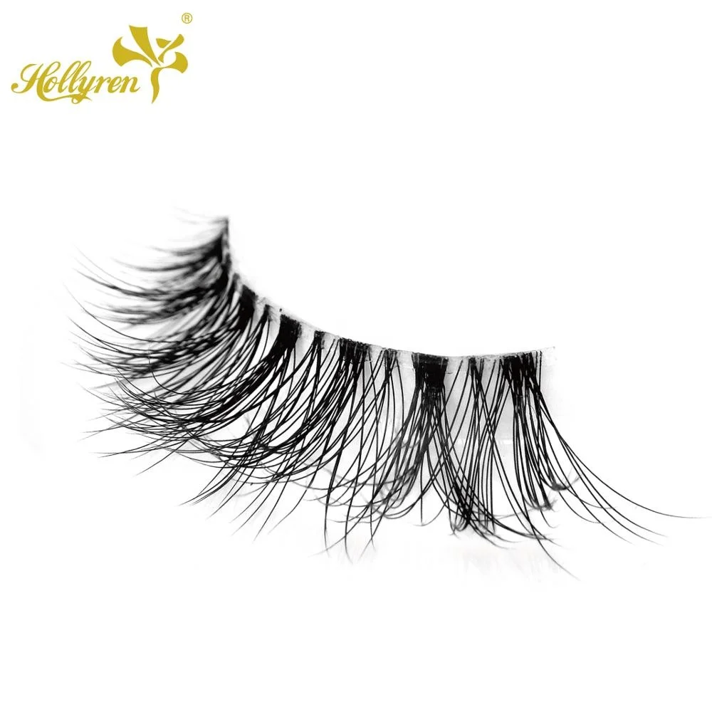OEM natural style PBT soft band wispie false eyelashes