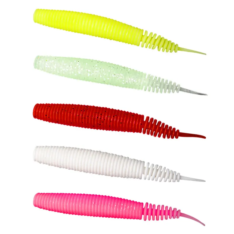 low price simulation Soft worm Swimbait Artificial Freshwater Saltwater Soft fishing Lure weihai manufacturer supply