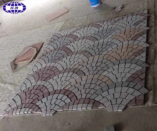 Cheap outdoor granite cobblestone paver