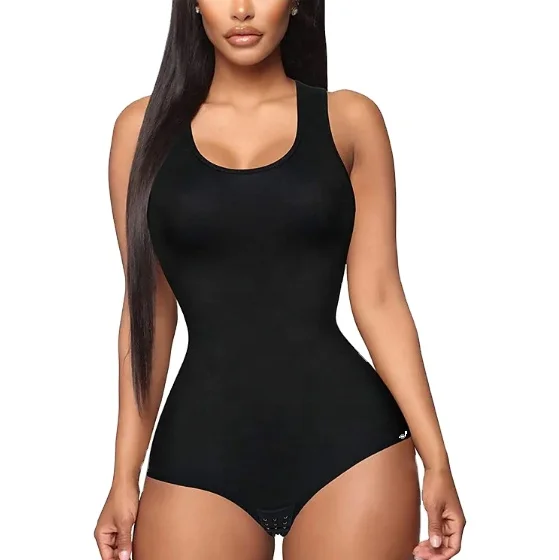 Europe and the United States triangle body shaper bodysuit beauty back waist open file tights waist body shaper bodysuit