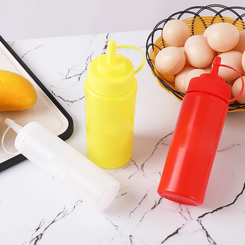 Cooking Accessories Custom Colors 16 Oz Squeeze Soil Tomato Bbq Chili Hot Sauce Plastic Squeeze Bottle for kitchen