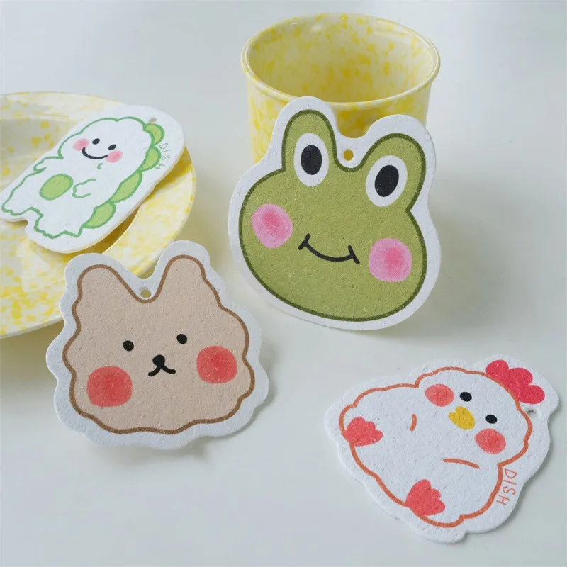 Natural Biodegradable Eco Friendly Dish Washing Kitchen Kitchen Compressed Cellulose Cleaning Sponge