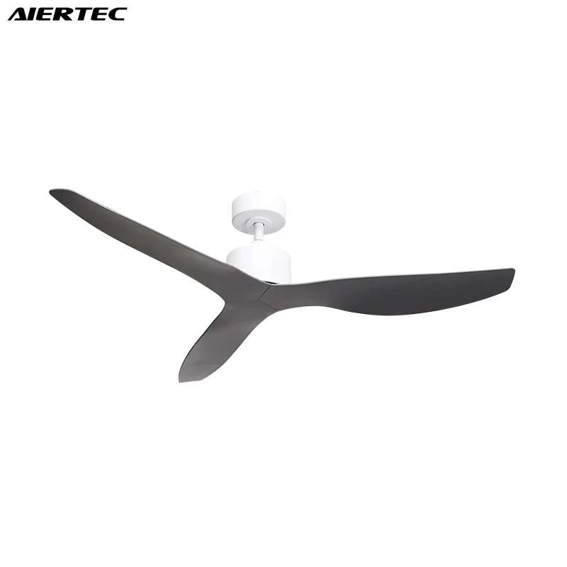 50' White 3 ABS Blades Ceiling Fan With All Copper Motor Remote control 1-6 Gears Adjustable Wind Speed