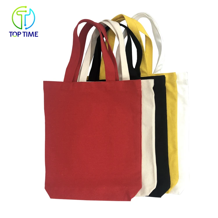 
Promotional organic cotton bag packaging multi color cotton shopping bag 