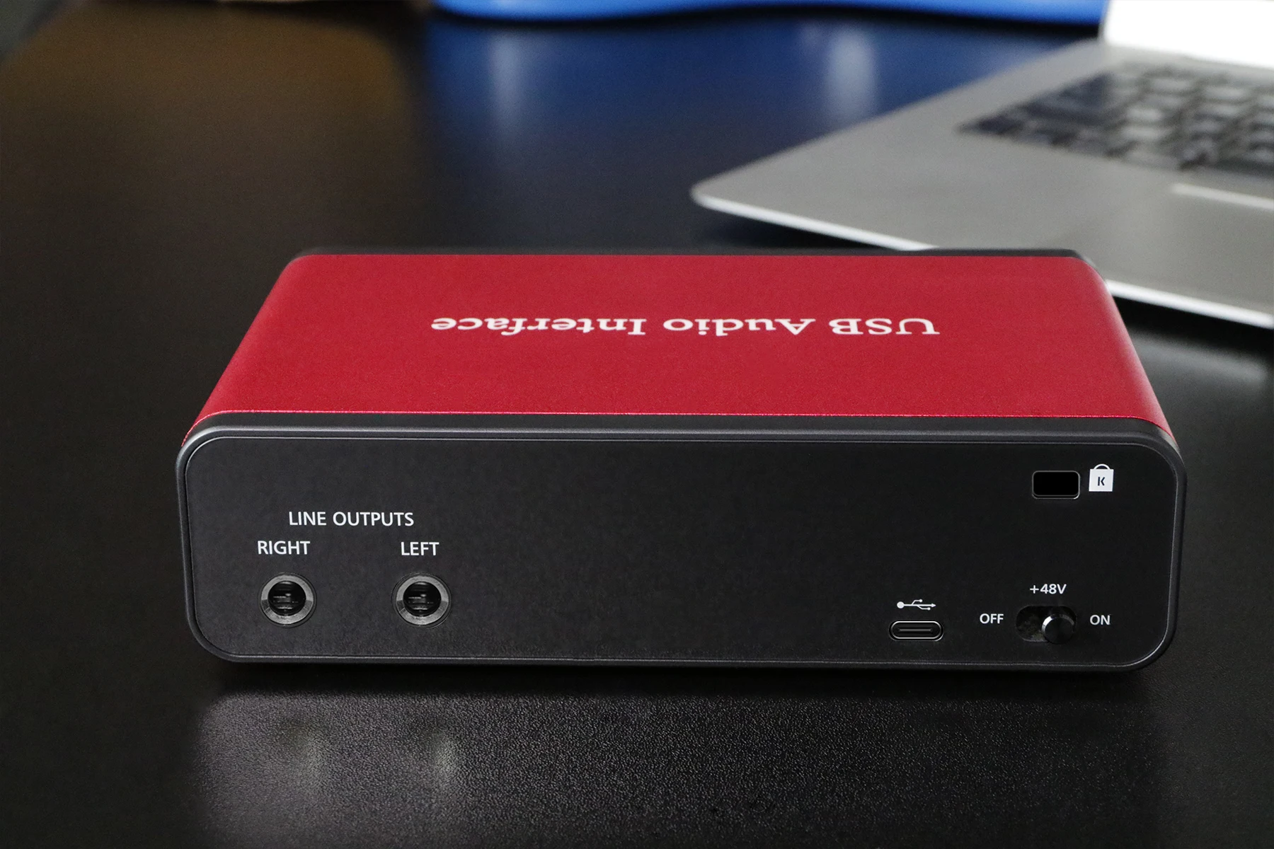 192KHz/24Bit 48V Phantom Power USB Audio Interface 2i2 Studio External USB Sound Card for Podcast Recording