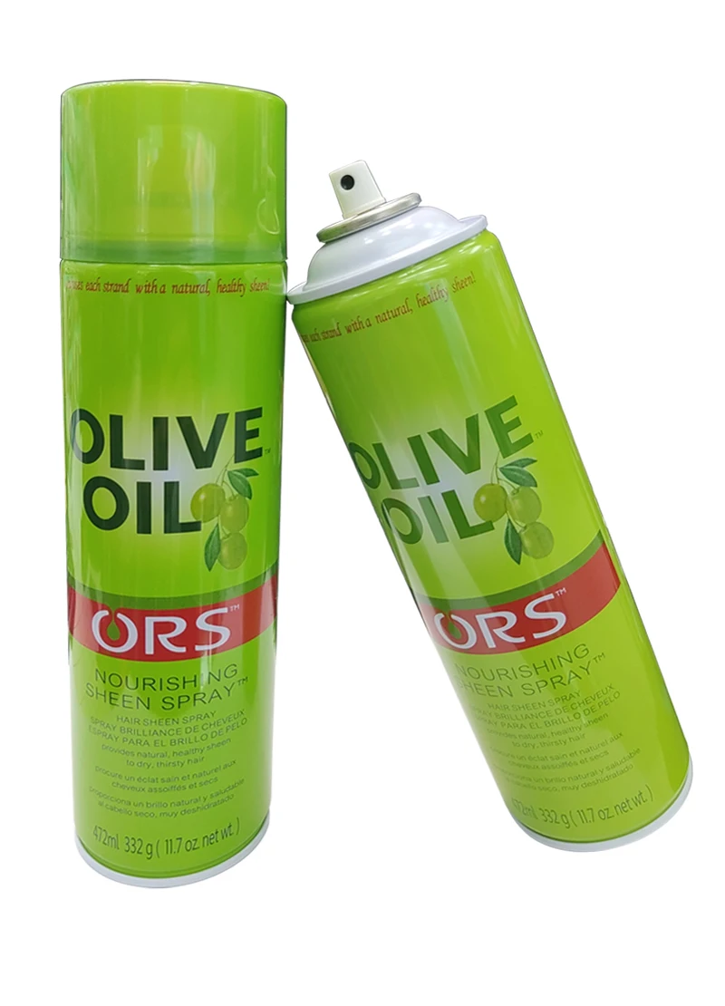 Factory direct selling professional barber shop home olive oil natural hair beauty nourishing sheen spray