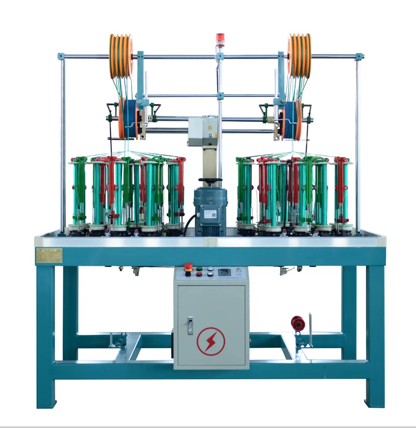 Henghui High Speed 17 Spindle Rubble Flat Elastic Belt Braiding Machine