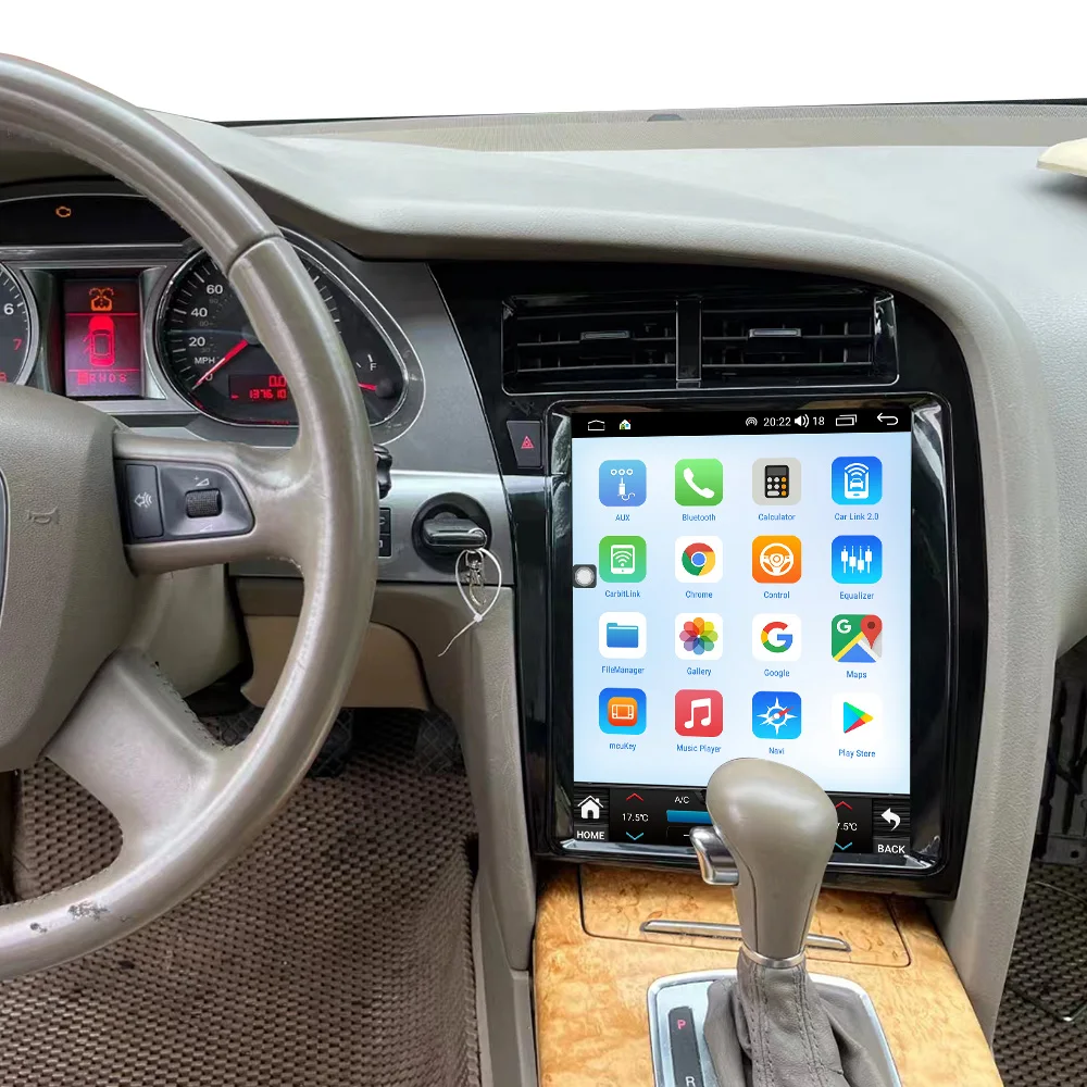 12.1'12+256GB For Audi A6 A6L C6 4F 2005-2011 Car Carplay Multimedia Player GPS Navigation Auto Stereo Radio HeadUnit