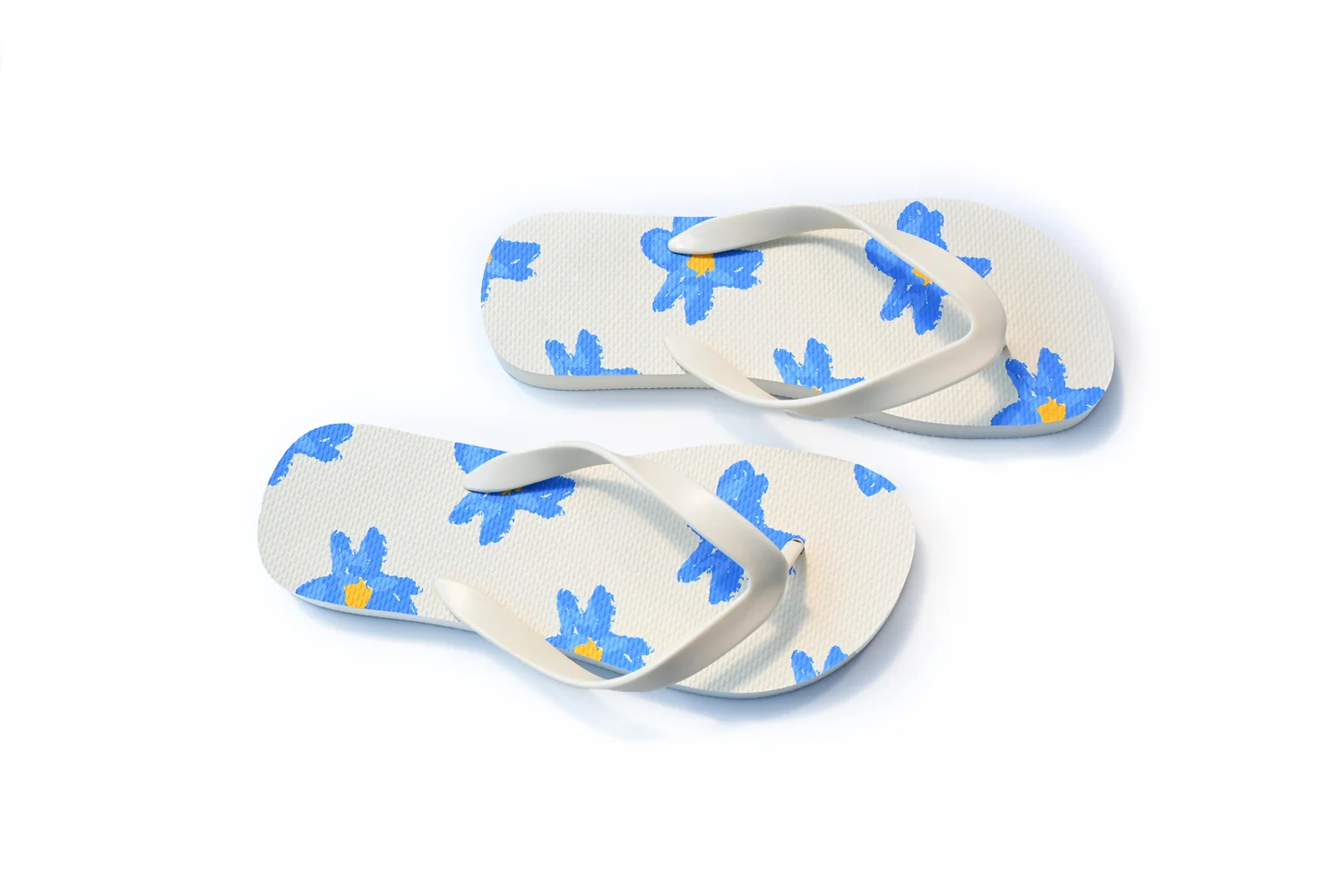 Women Beach Bathroom  Slippers Printful Flip Flops custom Rubber Slippers Flat Sandals PVC Summer flip-flops Slippers