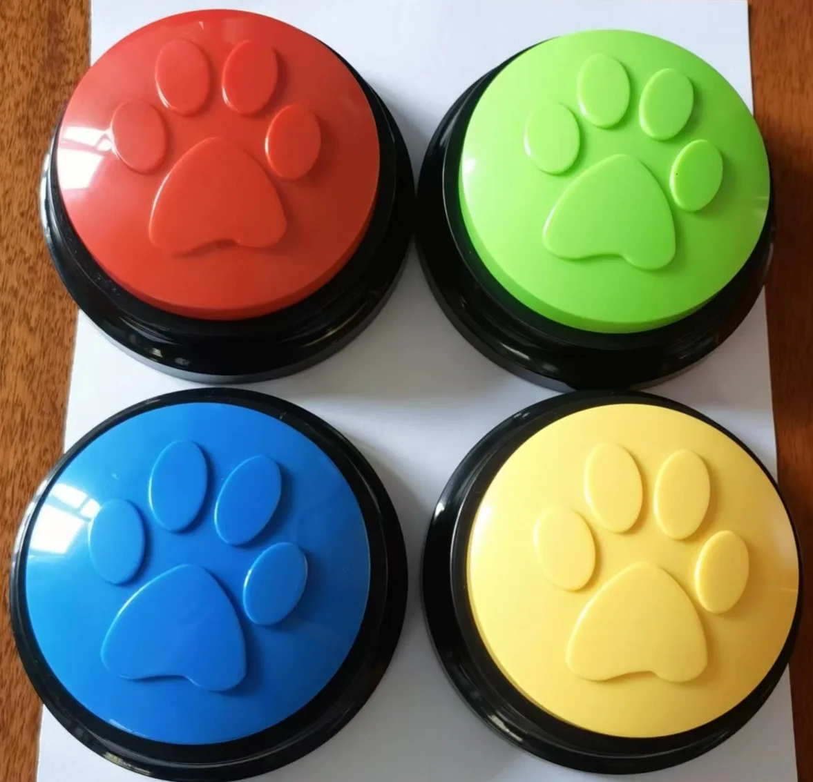 Hot Selling Dog Recordable Training Talking Buttons For Dogs Custom Multi-Colors Dog Button
