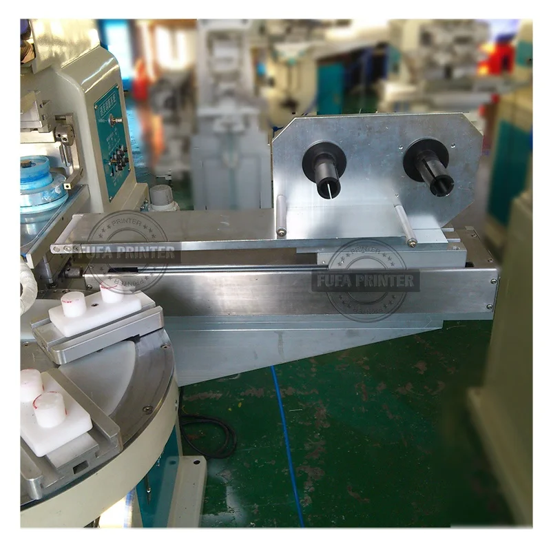 Semi-automatic Pneumatic Two-color Ink Cup Pad Printer With Conveyor / auto feeding objects