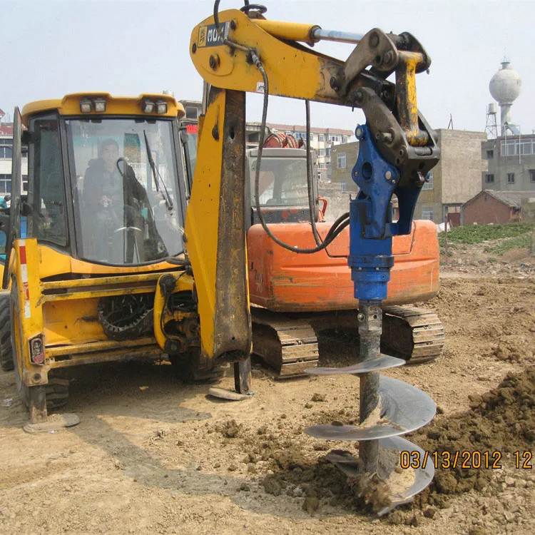 Mini Excavator Auger Attachment for mini digger