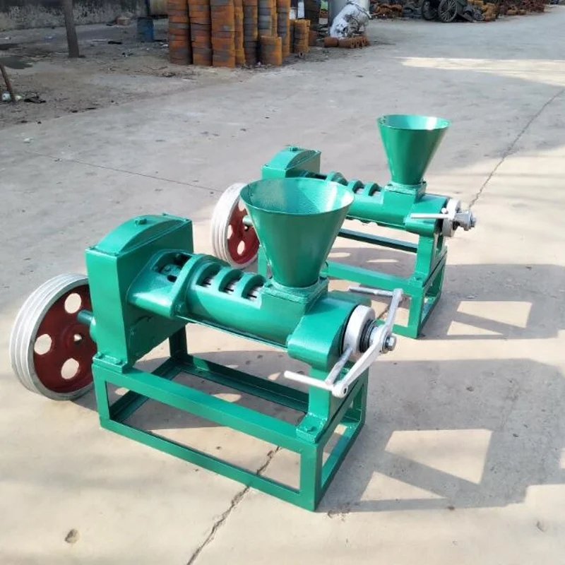 small scale oil press electric motor matched home use for farm screw pressing 6YL-68 castor peanut soybean sesame palm seeds