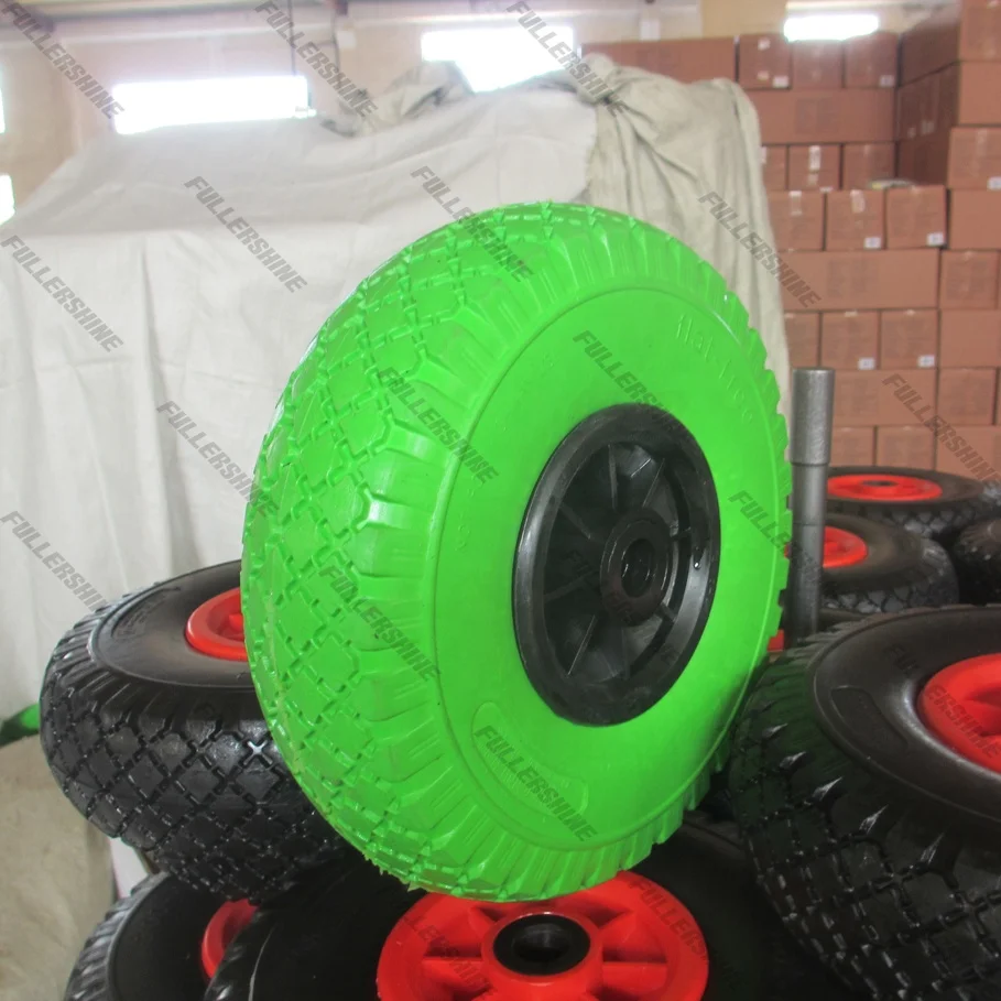 10 inch 3.00-4 pu foam wheel for hand trolley