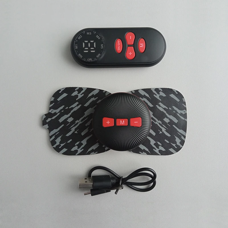 Low Frequency Current  Neck Shoulder Cervical Vertebra Massage Body Relaxation Pulse Massager Mini USB Electric Massager Pads