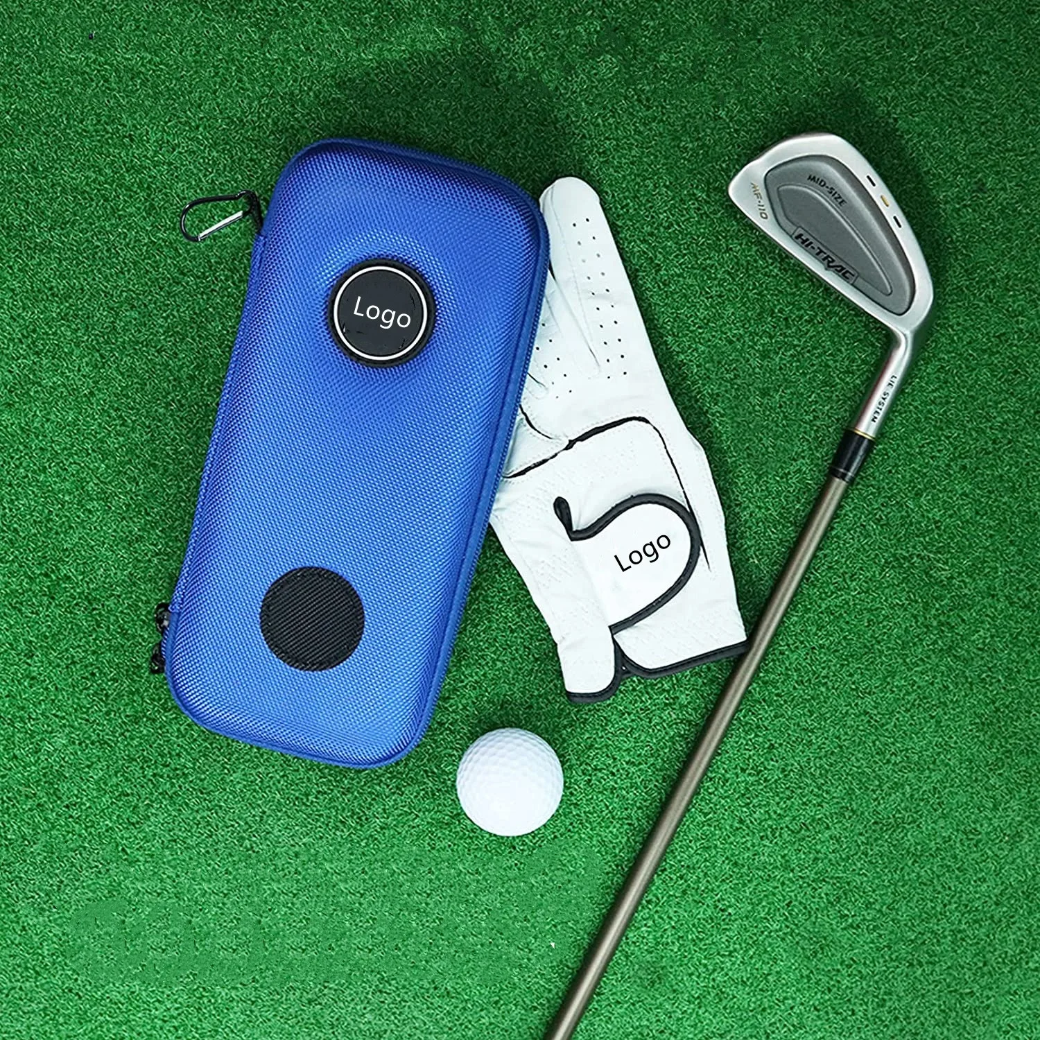 Hot Sales Custom Golf Gloves Case with Clip Hook to Golf Bags Protect Keep Glove Dry Storage Box for Men Women Golfer