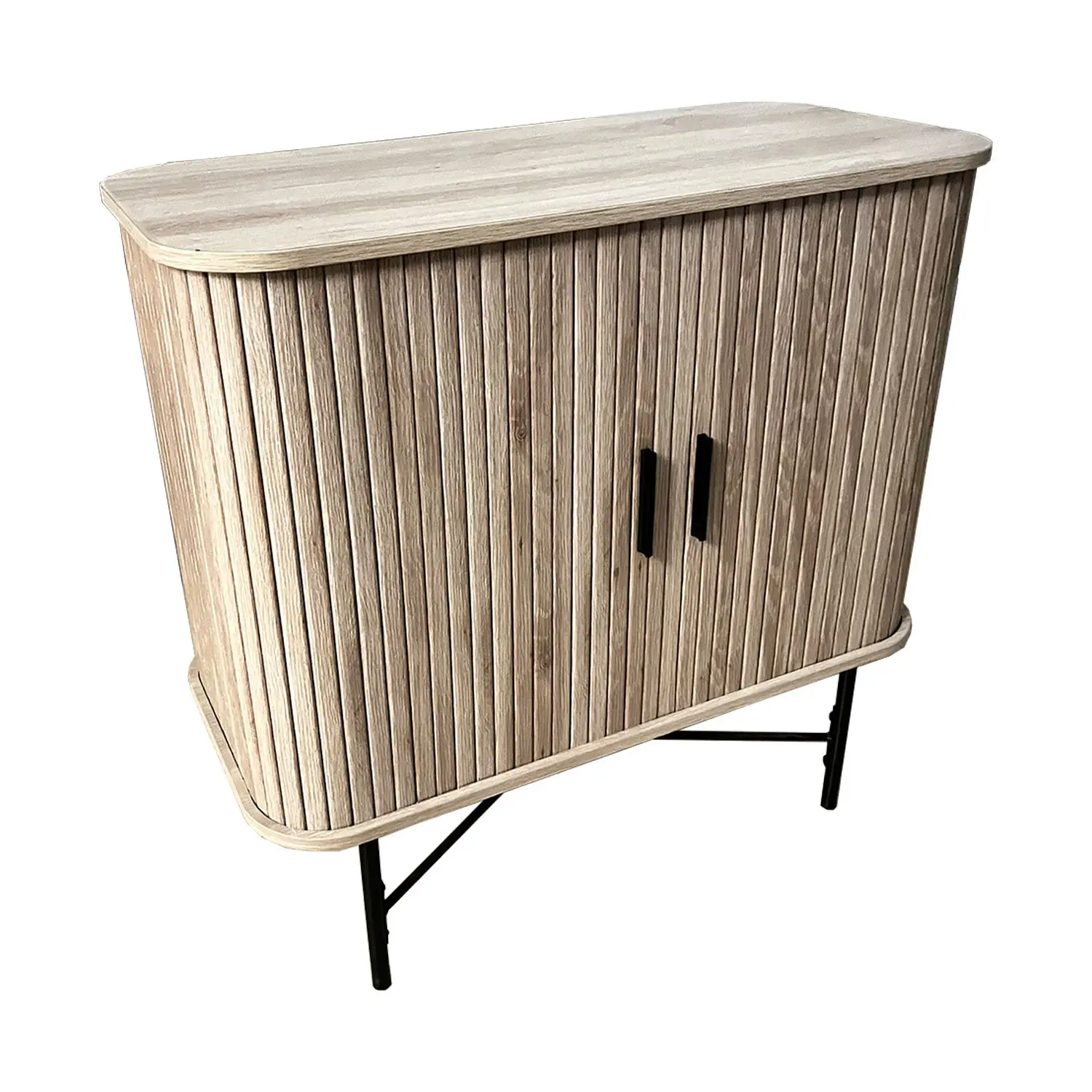 Scandinavian Minimalist TV Cabinet with Luxury Coffee Table Set Modern Living Room Household Retro Bamboo Wood Color Wall Unit