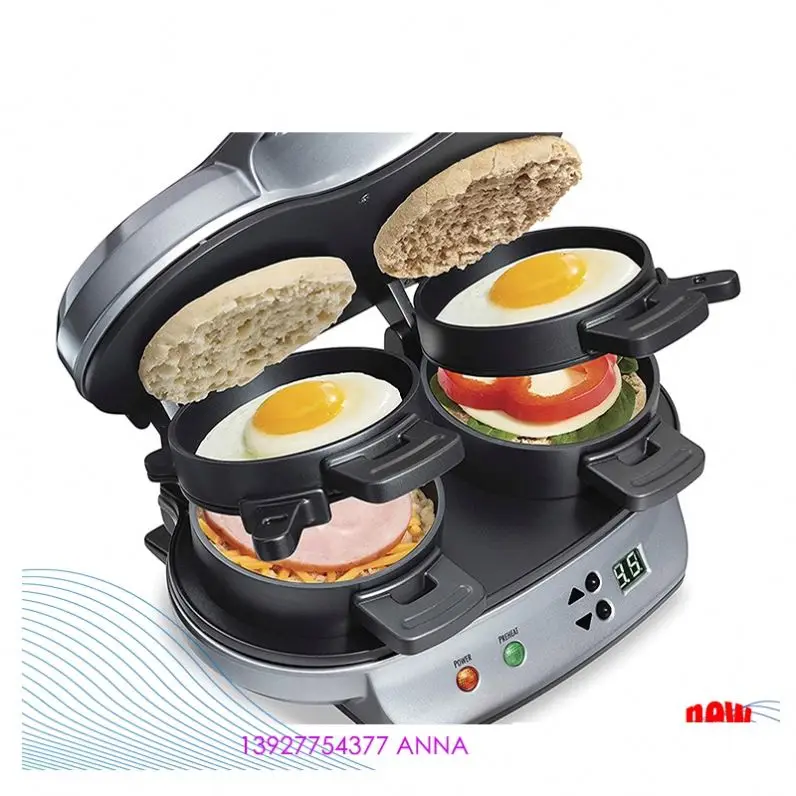 Mini Easy Cleanup Electric Hamburger Sandwich Maker Helper Steak Cake Bread Machine Household