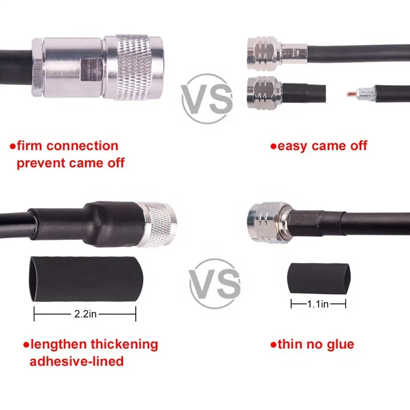 rf coaxial cable N male RP sma male lower loss LMR400 LMR200 LMR195 LMR300 LMR600 LMR400 Ham Radio jumper cable