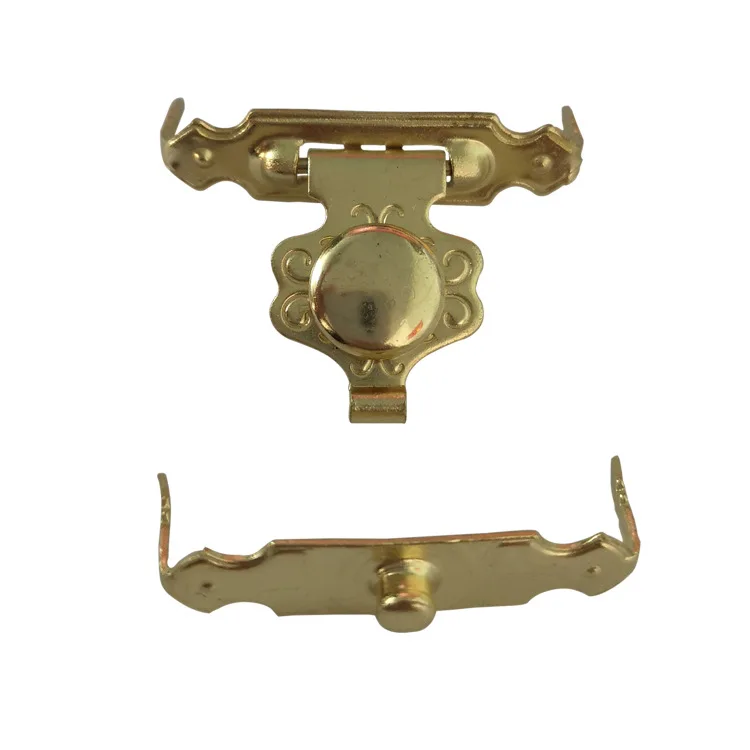 Wholesale Custom LOGO Cigar box Hardware accessories Makeup jewelry packaging box small buckle lock