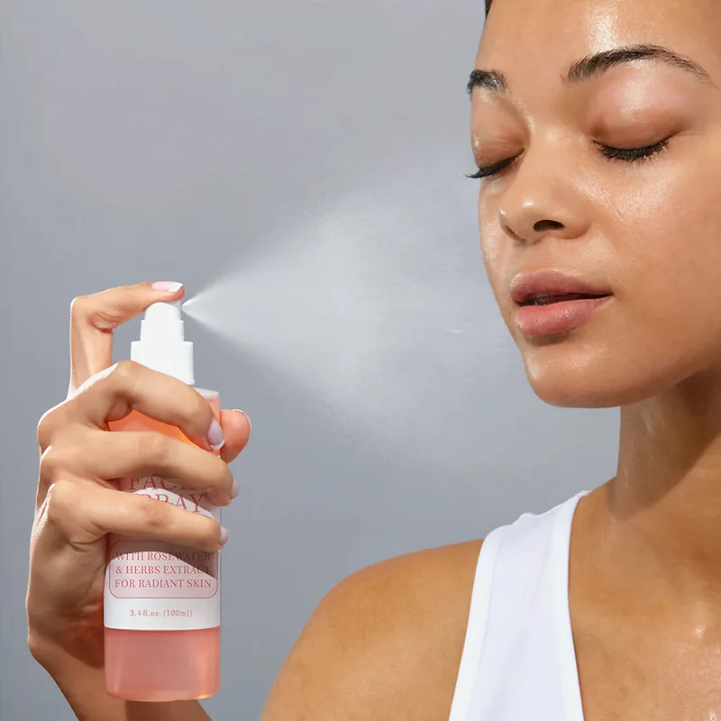 Facial Spray with Aloe, Herbs and Rose Water for All Skin Types, Face Mist that Hydrates, Rejuvenates & Clarifies face toner