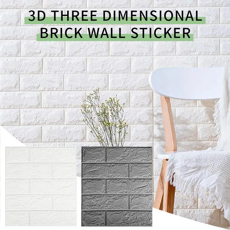 Self adhesive Foam sticker faux brick wall/self adhesive paper walpaper 3d wallpaper panel.jpg