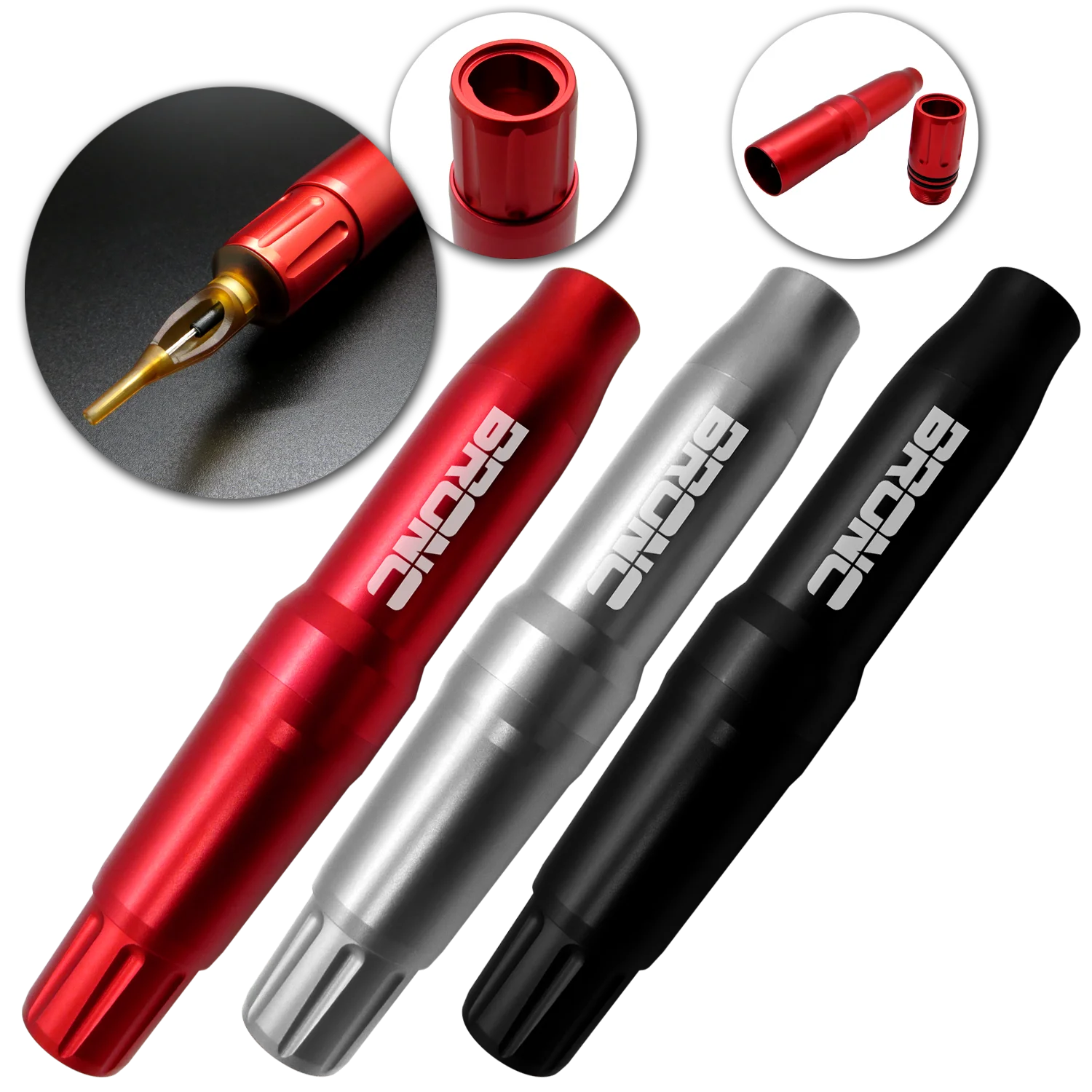 BRONC V4 Swiss  Motor Permanent Makeup Tattoo Machine Gun  Aluminum Quiet Slim PMU machine for makeup