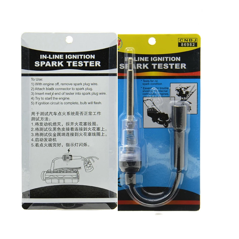 Car Spark Plug Tester Ignition Device 12v In-Line Ignition Spark Tester Wire Spark Test For More Cars