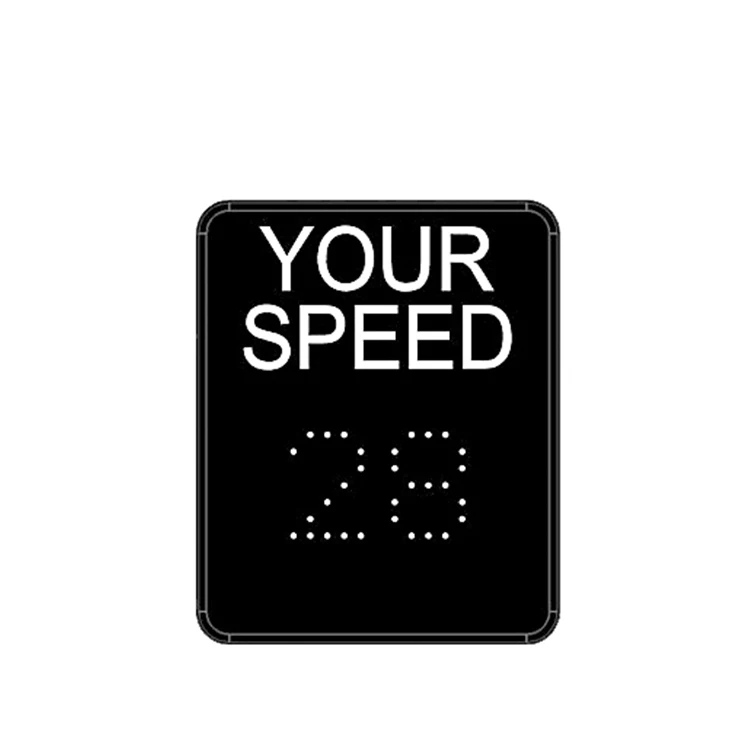 Road Warning Solar Traffic Signs Detector Safety Radar Speed Sign