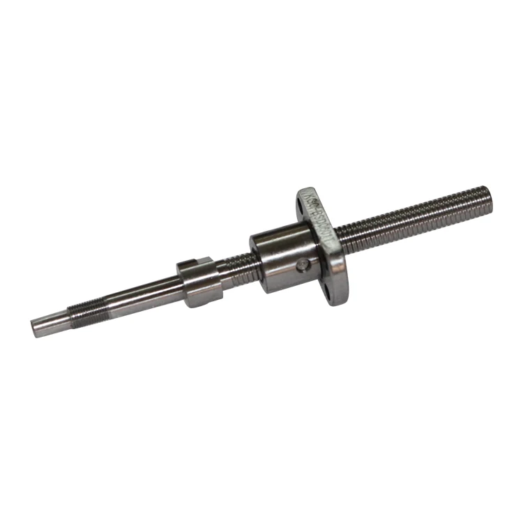 Rolled Ball Screw 0601 precisoon C5 C7 C10 with Flange Single Bdiameter chrome steel cold rolled ball screw
