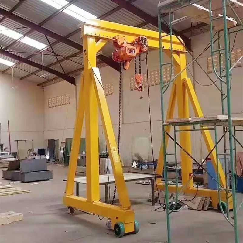 Portable Folding Mini Small manual Gantry Crane wheels container gantry crane price