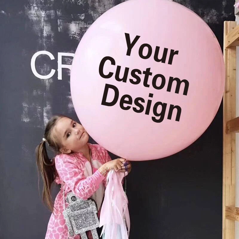 Balloons Personalized Print Balloons 50pcs 36 Inch Print Balloons Wedding Party Promotional