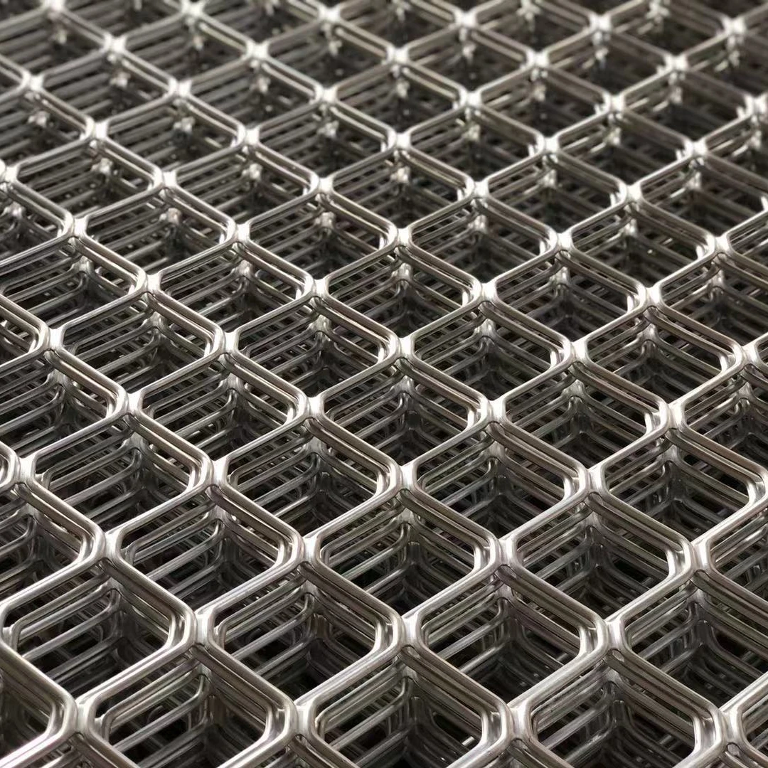 Hotsale High Security Cladding Sheet Diamond Hole Flat Aluminum Expanded Metal Mesh