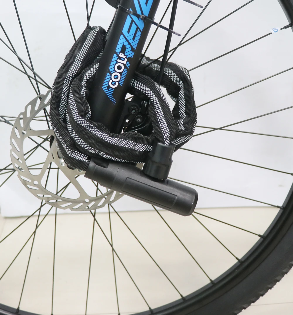 High quality chain lock with reflective security anti theft bicycle lock heavy duty bicycle bike chain lock