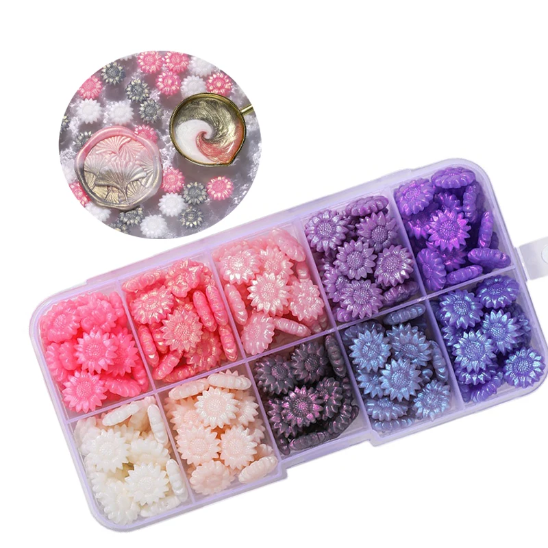 Оптовая продажа восковые бобы Специальные Цветные интриги 10 видов цветов бусины для подарка