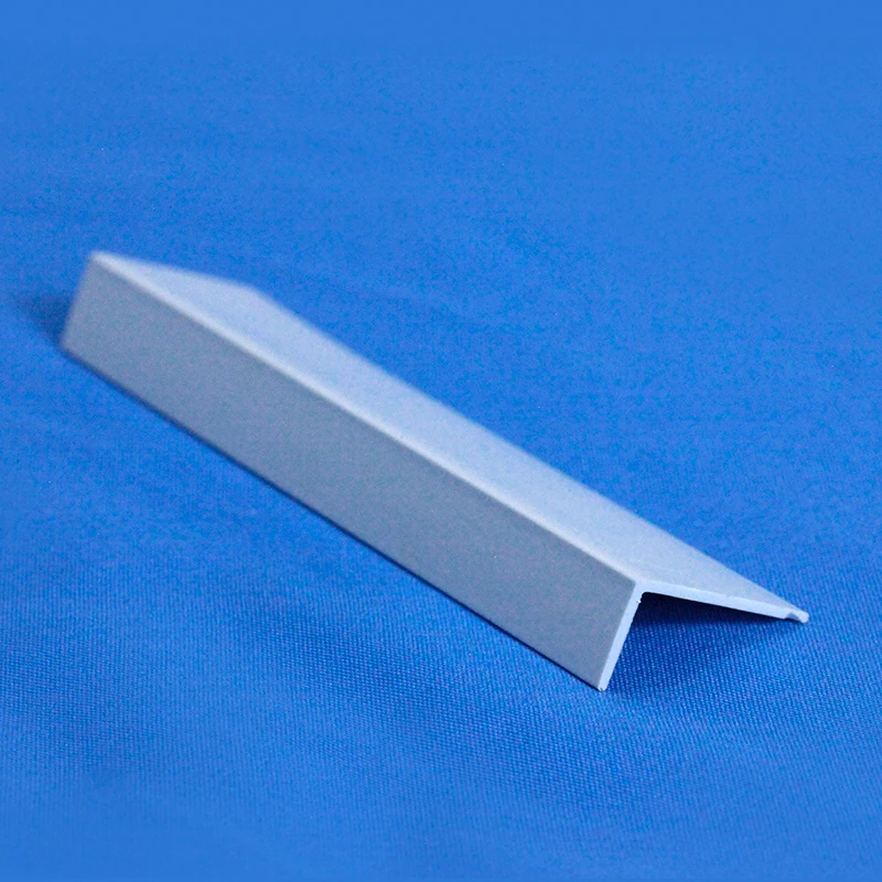 Strong 90 Degree Rigid Black White Beige Plastic PVC Pallet Angle, Plastic PVC Corner Guard