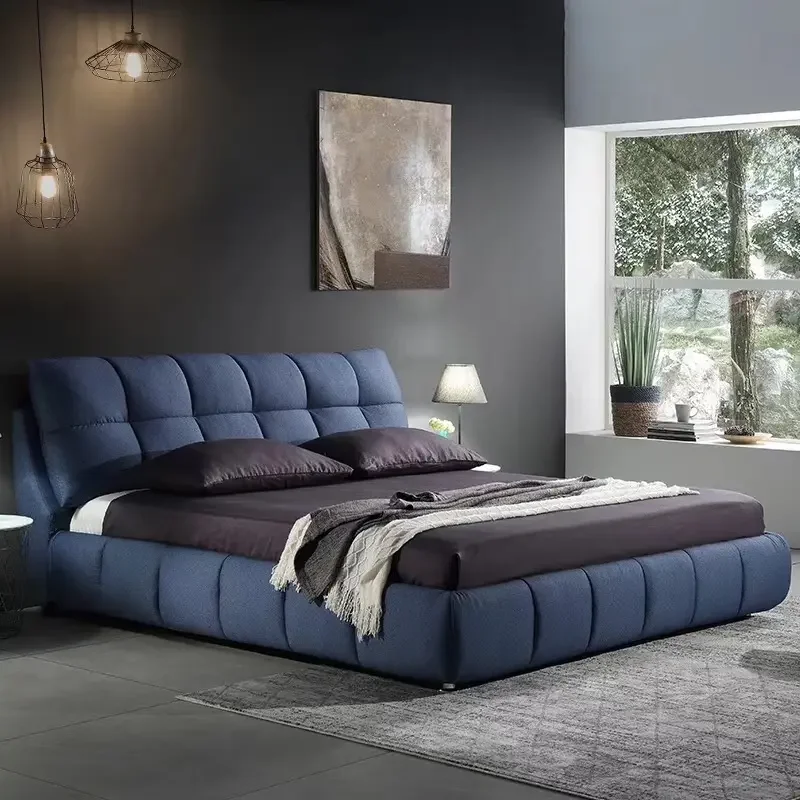 KEHUI bed with storage underneath function white upholstered full tv wood modern double king size queen single bed with storage
