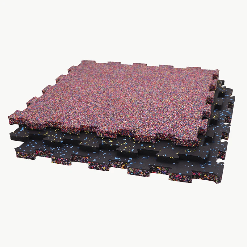 Gym Puzzle Rubber Flooring Mat Interlocking Rubber Foam Tiles for Sports Area