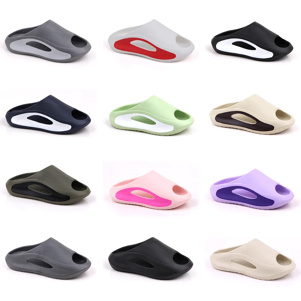 Comfortable Custom Logo Slippers Mens Print Logo Brand Sandals Unisex Printed Men Slides Chancletas De Hombre Slippers For Men