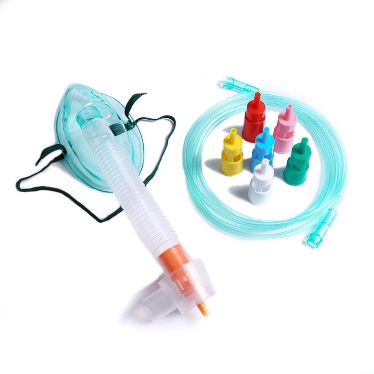 
Adjustable Types Surgical Adult Venturi Oxygen Mask With 6 Diluters 