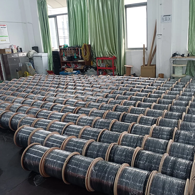 CN Feiboer Supply FTTH Drop Fiber Optic Cable 1 2 4 core G657A2 for Indoor/Outdoor use  self-supporting  Steel Wire  Galvanized