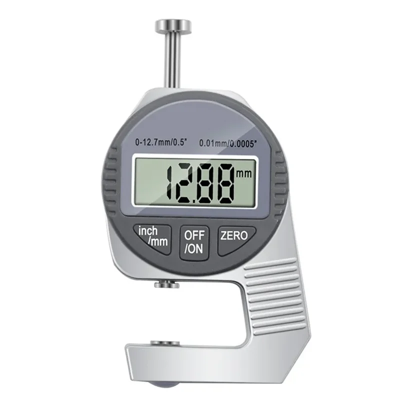 0-12 7 мм цифровой микрометр толщиномер электронный 0 01 измерительный инструмент