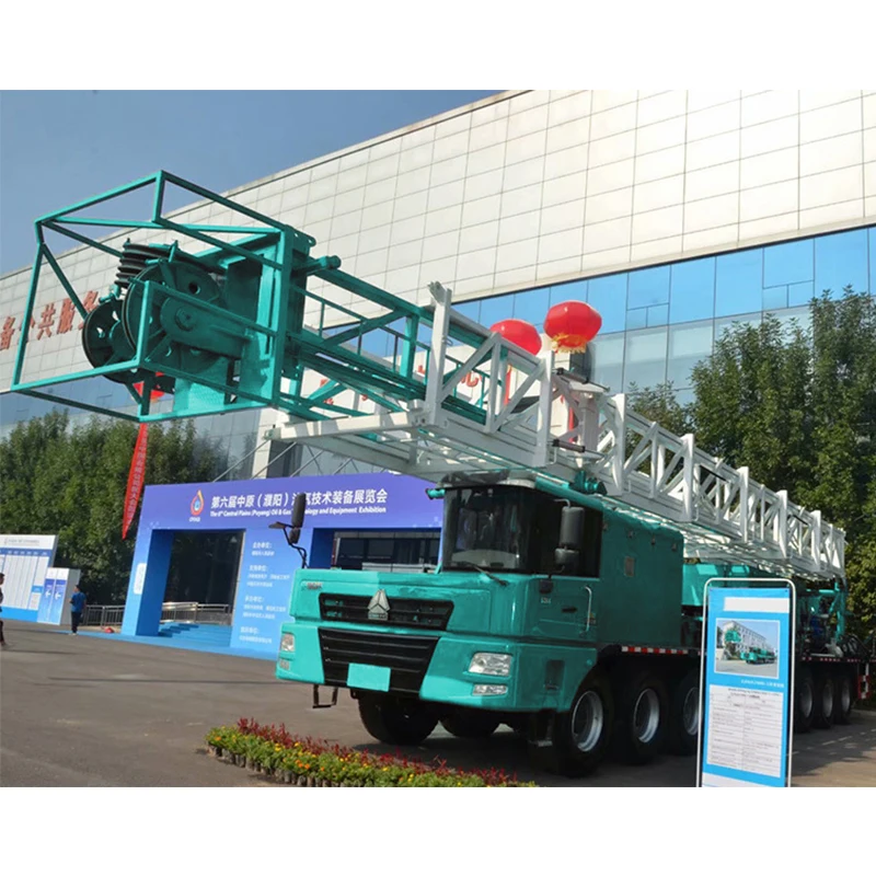 Vehicle-Mounted Well Drilling Workover Rig For High Quality Oil Field