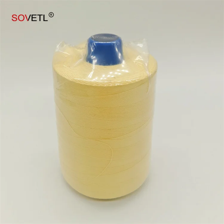 Aramid Short Fiber Thread Heat Fire Proof Resistant Flame Retardant Fire Retardant Kevlars Para Aramid Thread