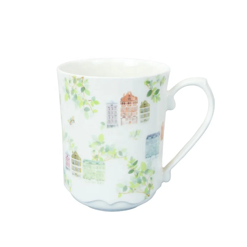 heibei new design bone china custom design summer style porcelain mugs