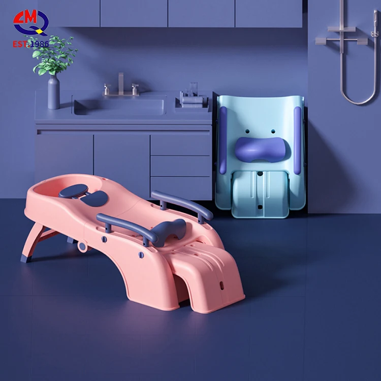 
Home Luxury Foldable Retractable Shampoo Chair With 7 Levels Adjustment Children Pregnant Women Use With Detachable Armrests 