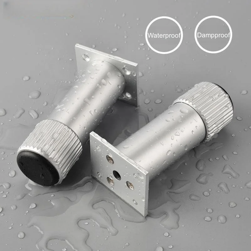 Adjustable Silver Metal Furniture Leg for Tables Sofas Kitchens Bedrooms-Replacement Height Support Leg