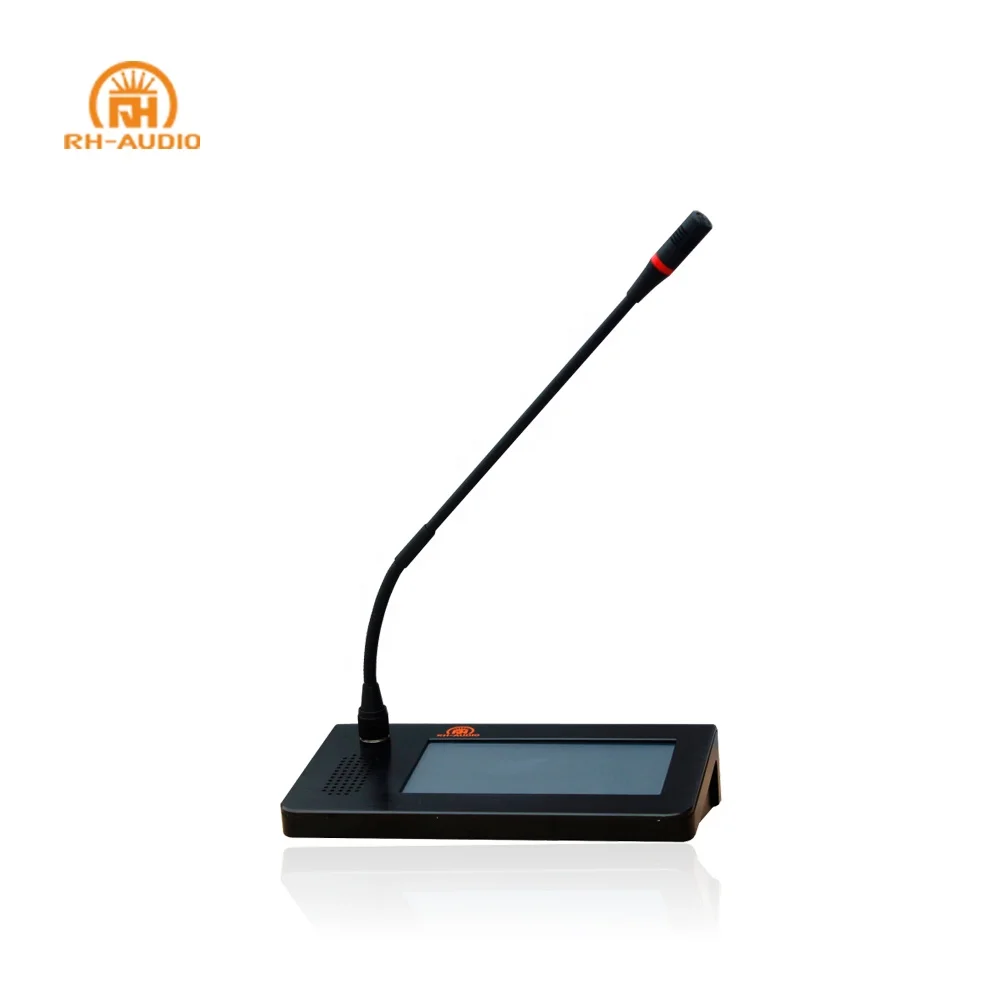 RH-AUDIO сетевой микрофон с портом Rj45 для многозонной пейджинговой системы