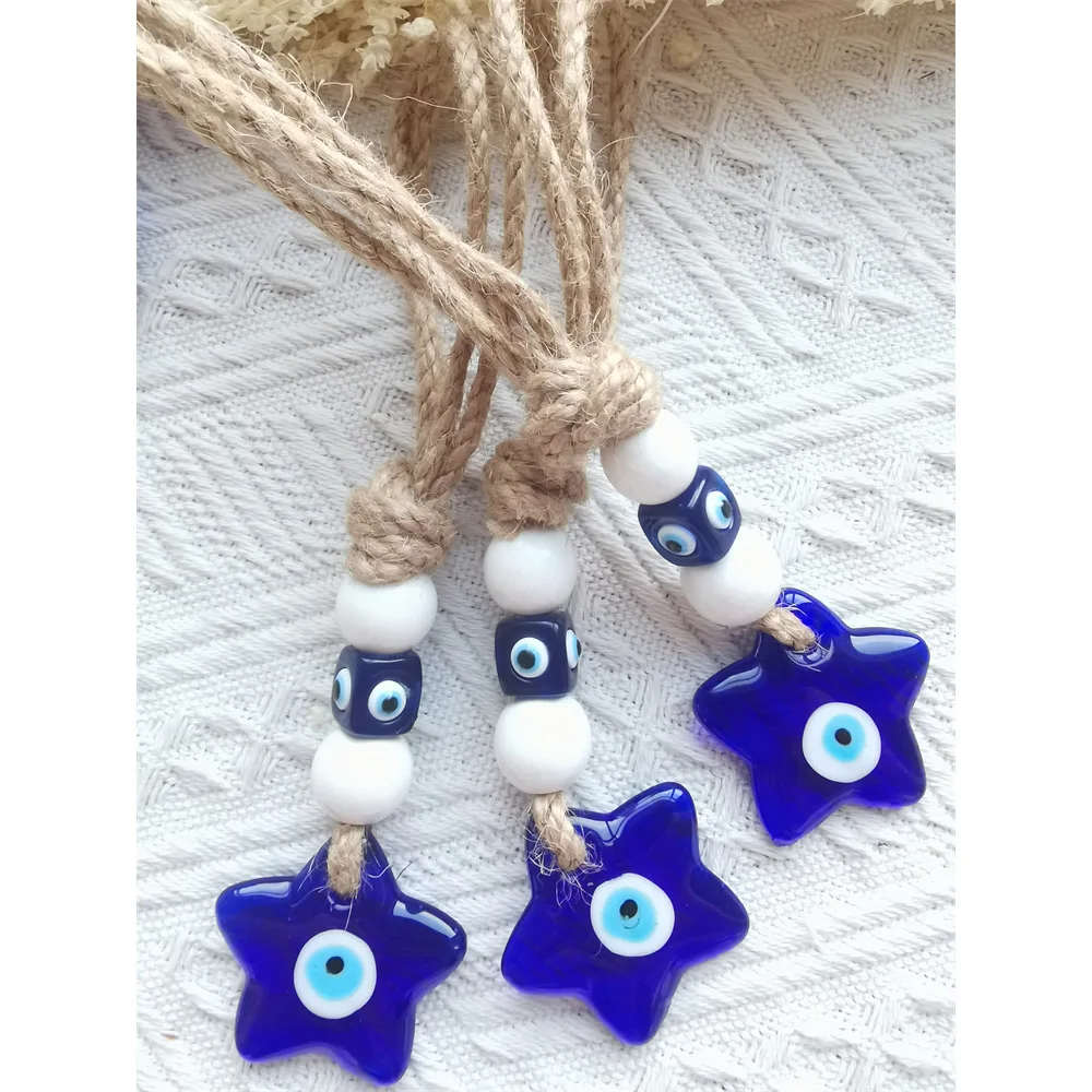 Hot Sale China Good Price Islamic Glass Turkish Evil Eye Key Chain For Decoration